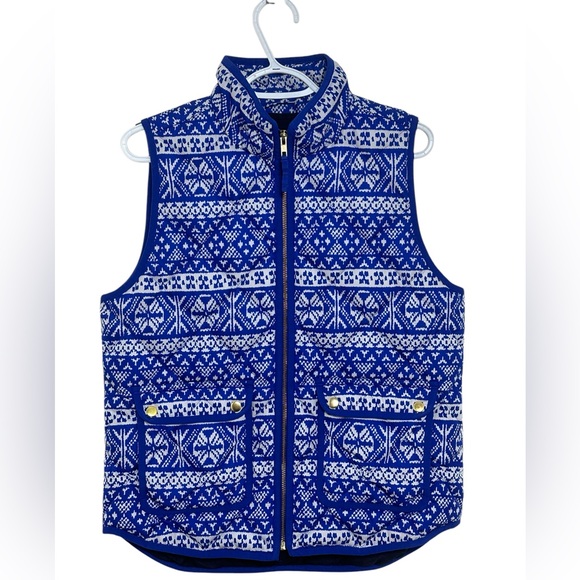 J. Crew Jackets & Blazers - J. Crew Fair Isle Excursion Quilted Down Puffer
Vest M